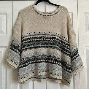 Matilda Jane Women’s Good Hart Azle Sleeve Striped Sweater